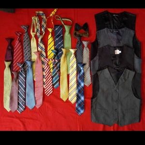 Boys 7/8 shirts, ties, vests